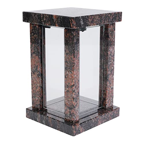 KOKA Lampada funeraria in granito Aurora cimitero lampada funerale gioielli lanterna vetro di alta qualità