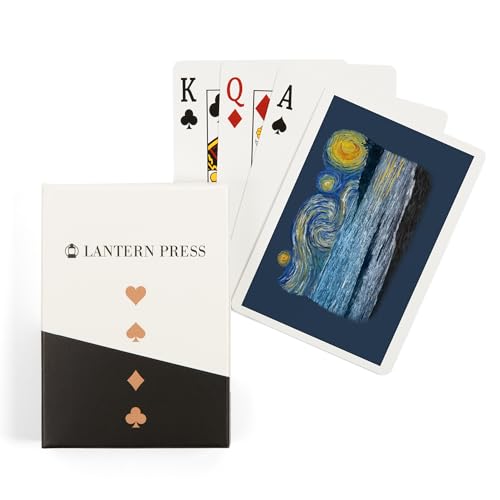 Lantern Press Starry Night, Baraja Poker 52 Cartas