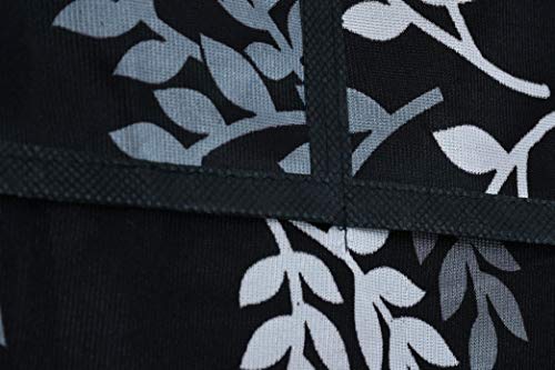 Image of Fridge Cover For Top (21 X 39 Inches) (Black Leaf)