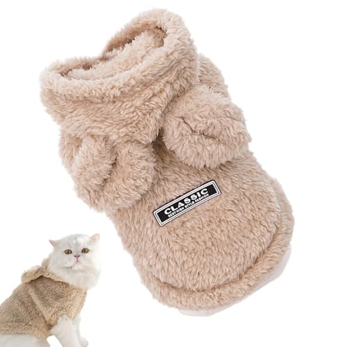 Sudadera Con Capucha Para Perros – Sudadera Orejas Conejo Invierno | Suéter Hoodie Para Perros | Forro Suave | Ropa De Invierno Para Cachorros Y Gatos, Disfraz De Terciopelo, Hoodie Adorable Para Gato
