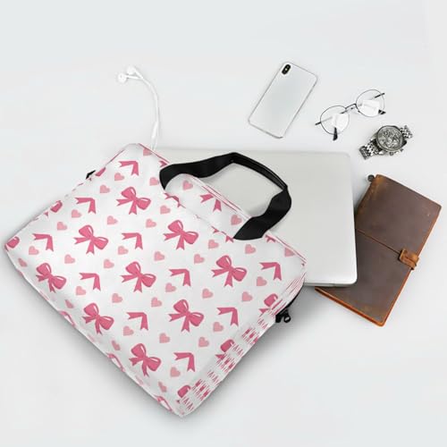 Bolso para portátil Senya rosa con lazo miniatura 7