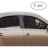 ZATOOTO Car Side Window Sun Shades - Privacy Magnetic Black 2 Pcs Covers Blinds Curtains Sunshades Auto Accessories Keeps Cooler Screen for Baby Sleeping