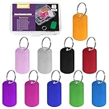 💛 Haute Qualité: Fabriqué en aluminium de haute qualité, les étiquettes d'identification pour animaux de compagnie sont légères, robustes et lisses, pas faciles à se faner, à rouiller ou à casser. Résistant à l'usure et aux rayures, il reste brillant et brillant même après une utilisation prolongée. Le porte-clés est en métal de haute qualité, robuste et durable. Les deux peuvent être réutilisés plusieurs fois, avec une longue durée de vie.