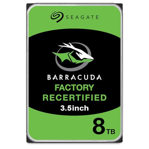 Seagate Barracuda 8TB 3.5インチ HDD Amazonリニューアル Seagate 8TB ハードディスク 3.5インチ