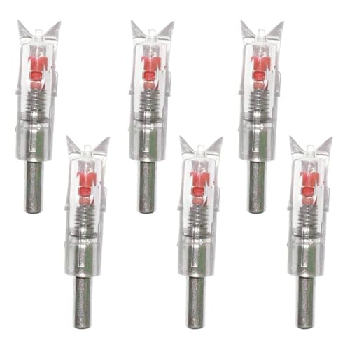 Lzwow 6PCS Lighted Nocks for Crossbow with .300/7.62mm Inside Diameter Led Nocks Arrow nocks for Archery Hunting