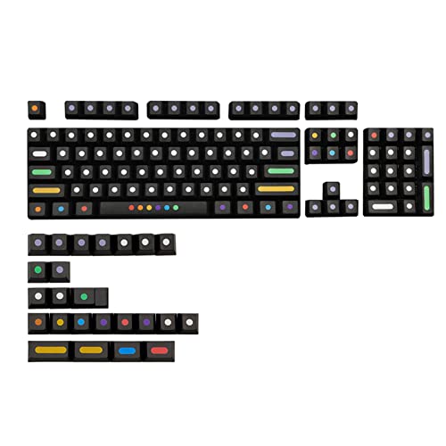 Touches PBT pour clavier mécanique - Set de 128 touches de profil Cherry pour disposition 64 68 96