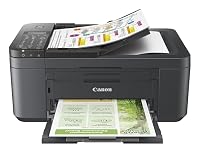Canon PIXMA TR4755i Multifunktionsdrucker 4in1 (Tintenstrahl, Drucken, Kopieren, Scannen, Faxen, A4, WLAN, Apple AirPrint, 20 Blatt ADF, Duplexdruck, kompatibel mit Pixma Print Plan ABO) schwarz – Ansicht 3