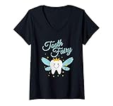 Photo Gallery donna tooth fairy cute dentist assistant maglietta con collo a v Photo Gallery donna tooth fairy cute dentist assistant maglietta con collo a v