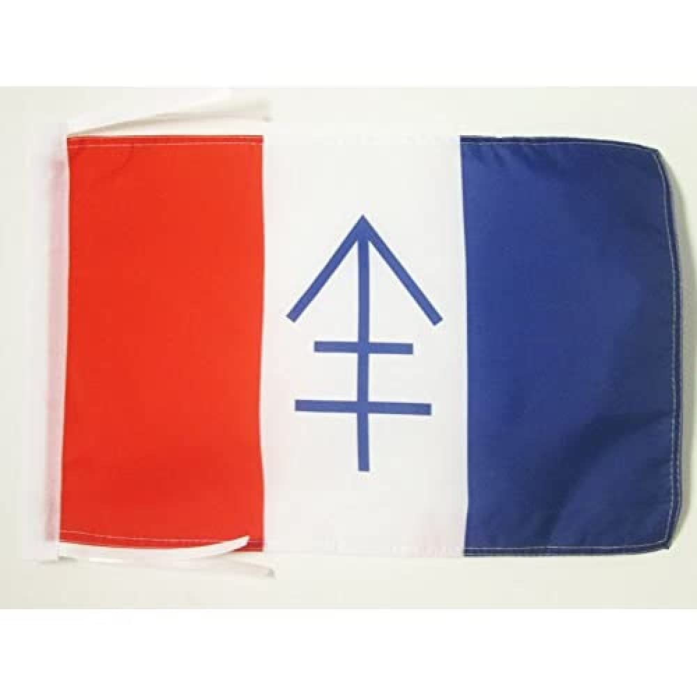 AZ FLAG, Free Republic of Vercors Flag, 18'' x 12'', 100% Polyester French resistance, France Small Banner with Two Cords