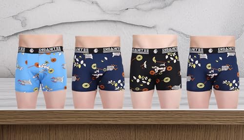 Image of Men's Nylon Stretch Printed Trunk | Ultra-Soft, Breathable Innerwear for Men | Stylish & Supportive Fit