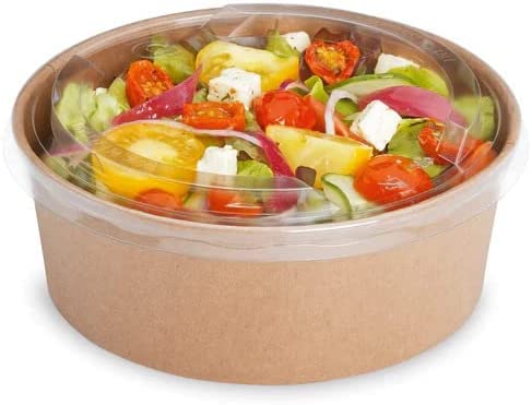lepetitmitron Bol Salade Kraft 750ML + 50 Couvercles