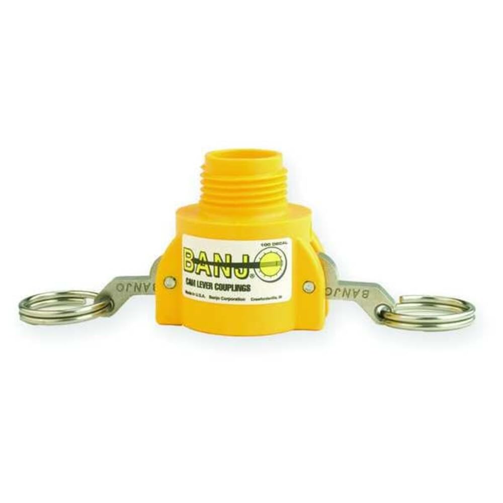 Banjo GHMT075B acoplador de ranura y leva de polipropileno, 3/4 pulgadas x GHT macho