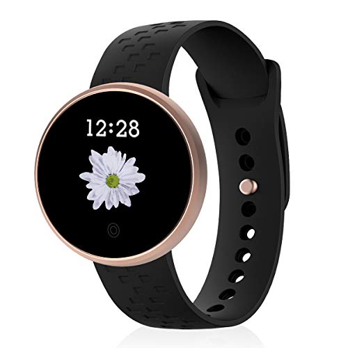 Smart Watch Compatible with iPhone Android, Womens Waterproof Bluetooth Smart Watch Fitness Tracker