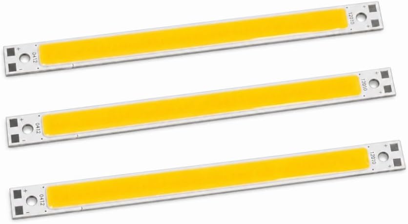 COB LED Light Chip Panel, 10W Integrated Light Source, 12-14V 1000lm 4.7x0.4in, 3000-6500K for DIY Lighting(Warm White)