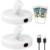 KANESIKI Cordless Spotlight Battery Powered, Plant Spot Light Indoor, Rechargeable Picture Lights with Remote, LED Accent Lighting, Dimmable Uplight for Tree Dartboard Decor Painting Art Photo