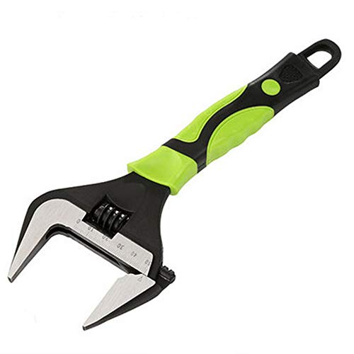Plumbing Adjustable Wrench, Universal Spanner, Wide Opening Thin, Chrome Vanadium Alloy Adjustable Spanner and Pipe forceps 6-inch 8-inch, 10-inch, 12-inch (10 Inch)