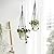 Mkono Macrame Plant Hanger Indoor Hanging Planter Basket with Wood Beads Decorative Flower Pot Holder No Tassels for Indoor Outdoor Boho Home Decor 35 Inch (POTS NOT Included)