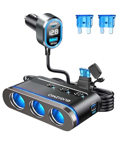 Adaptador divisor de encendedor para cargar tu MacBook y iPad mientras viajas en coche