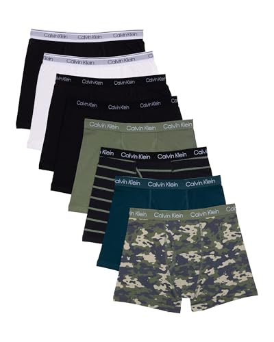 Image of Calvin Klein Kids Boys' Modern Cotton Boxer Brief Underwear 8-Pack