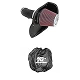 K&N 57-1565 Performance Air Intake System with Black Air Filter Wrap