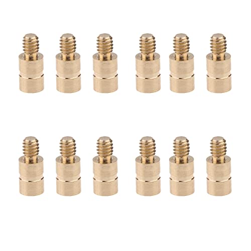 Loveindiy 72 Pieces 25Grains Gold Tip Arrow Weight Screw Archery Points Insert Accessories #TOP6