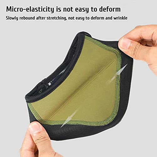 Cubiertas para zapatos de ciclismo, capa resistente al clima con forro de lana cálida, cubre dedos térmicos a prueba de viento para clima frío, banda elástica y puntera de kevlar para bicicleta de carretera y montaña miniatura 4