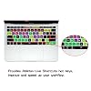 HRH Ableton Live Shortcuts Hotkey Silicone Keyboard Cover Skin for MacBook Pro with Touch Bar 13 Inch and 15 Inch(A2159/A1989/A1706,A1990/A1707) 2019 2018 2016 2017 Release US Version