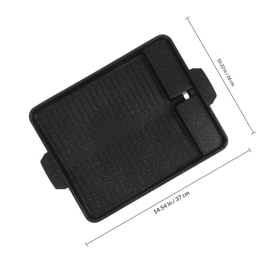 Bandeja rectangular de aluminio para barbacoa al aire libre LALAFINA antiadherente resistente 3