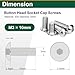 120Pcs M3-0.5 × 10mm Button Head Socket Cap Screws, 304 Stainless Steel Fully Thread Allen Bolts with Wrench