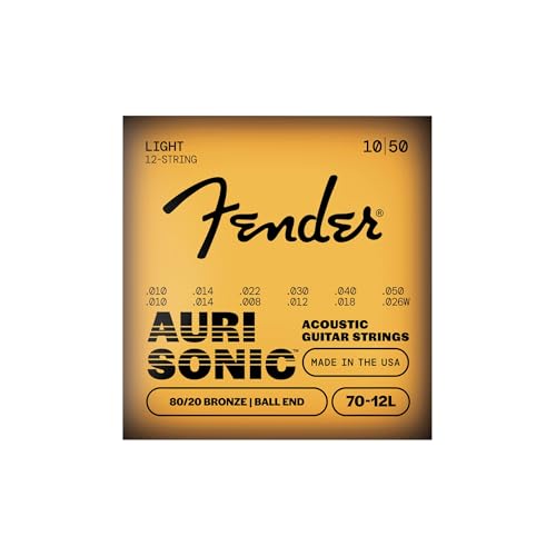 80/20 Bronze Acoustic Strings, Ball End, 70-12L .010-.050 Gauges, (12)