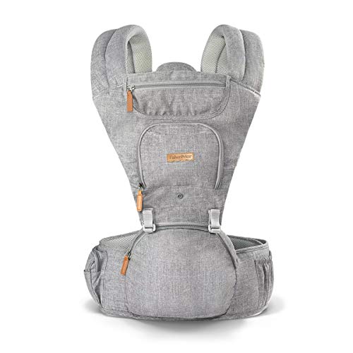 Canguru Para Bebê Fisher Hipseat Até 15Kg Cinza - BB312, Ficher-, Cinza