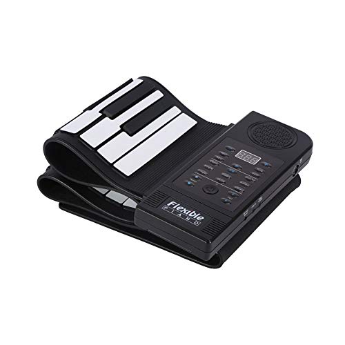 FZYE 61 Touches (C3 ~ C8) Roll Up Piano Keyboard Portable Electric Hand Roll Keyboard Piano Cadeau Musical avec 128 Tons, 128 rythmes, 45 chansons de démonstration pour débutants Enfant - Les Beatles, Paul McCartney, John Lennon, RIngo Starr, George Harrison FZYE 61 Touches (C3 ~ C8) Roll Up Piano Keyboard Portable Electric Hand Roll Keyboard Piano Cadeau Musical avec 128 Tons, 128 rythmes, 45 chansons de démonstration pour débutants Enfant – Image 4