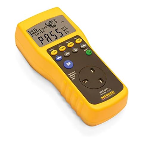 Martindale Electric HPAT600/2 Advanced Rechargeable PAT Tester, Yellow Cover