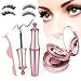 Produktbild Looffy Magnetische Wimpern,Magnetic Eyeliner,3D Fake Lashes Set Magnet Falsche Wimpern Natürlich,Wiederverwendbare Magnetic Lashes Magnetische Eyeliner Wasserdicht mit Pinzette