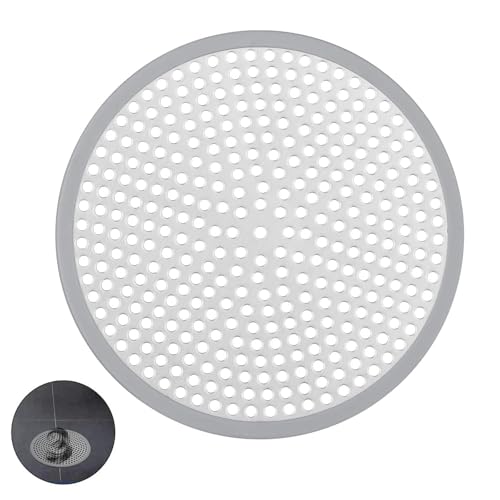 IBXWMNG Attrape Cheveux Douche Rond en Acier Inoxydable 304 Filtre Douche Cheveux Anti-Obstruction Filtre Évier pour Salle de Bain et Cuisine Ø120mm