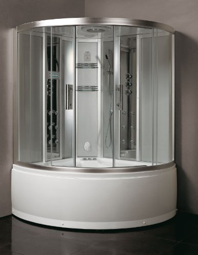 EAGO Dampfdusche DA324HF3 silber/ 150×150