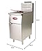 Kratos Commercial Deep Fryer - Three Heating Tubes, Floor Standing, Gas Powered, 40 lb. Capacity, 90,000 Total BTU, 15.5W (29Y-010-NAT)