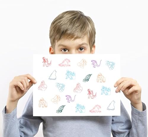 Pulga Party Shop Set, 30 Pieces Slap Bracelet 10 Pieces Stamps and 50 Pieces Stickers, Birthday Party Supplies Favors