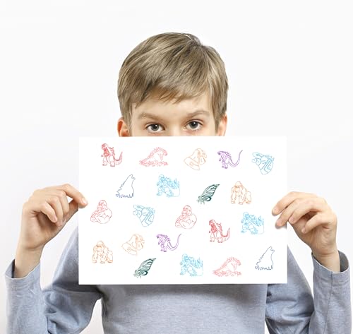 Pulga Party Shop Set, 30 Pieces Slap Bracelet 10 Pieces Stamps and 50 Pieces Stickers, Birthday Party Supplies Favors