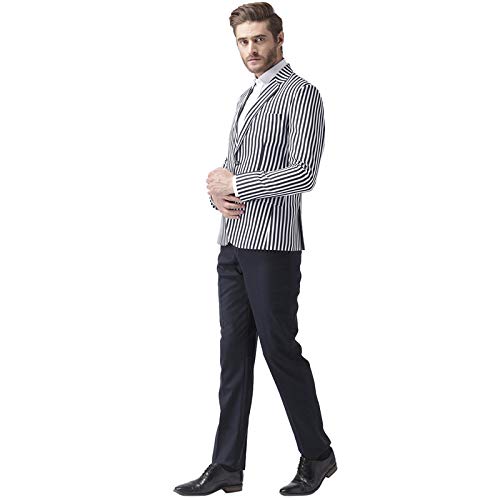Image of hangup Regular Casual wear Blazer for Men, Color White, Size 36 (LiningBlazer)