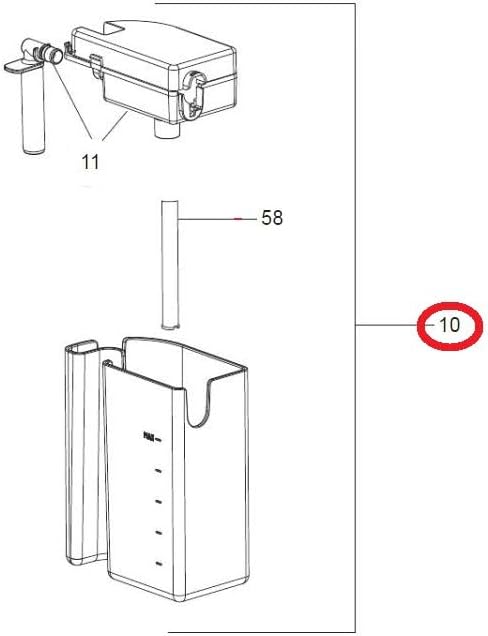 Milk Carafe Full Assembly Cover & Container & Milk Intake Tube & Milk Frother Compatible With DeLonghi Coffee Machine