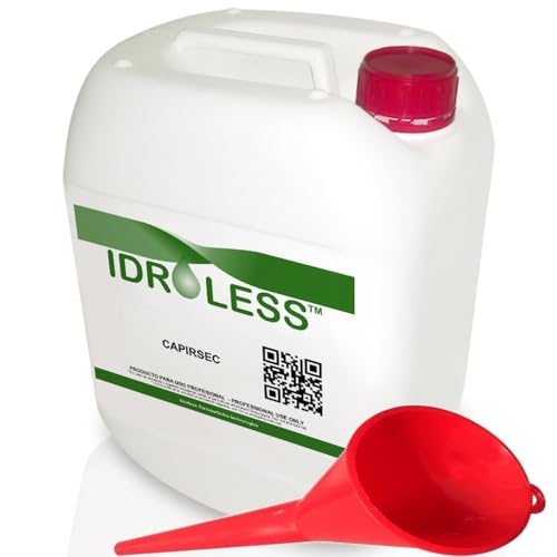 Impermeabilizante para capilaridades Capirsec 25 litros + 5 cánulas - Crea una barrera y evita la ascensión de humedades capilares en muros y paredes