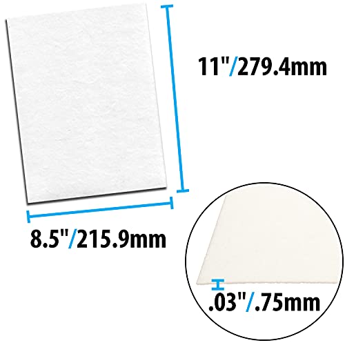 The Beadsmith Beading Foundation – 8.5 X 11 Inches – White Fabric – 4 Sheets – Made In The Usa – Stiff & Durable Material Used For Bead & Stitch Embroidery, Cabochon Beading And Sewing #TOP3