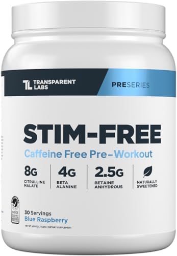 Transparent Labs Stim-Free Pre-Workout - Caffeine & Stim Free Pre...