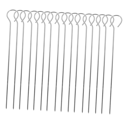 KICHOUSE 50 Pezzi Spiedini in Acciaio Inossidabile Rinforzati Per Barbecue Riutilizzabili Spiedini Per Grigliare Carne e Verdure Accessori Per Barbecue