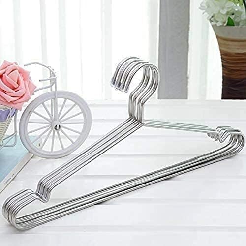 20Pcs Hangers for Clothes Stainless Steel Coat Hangers Anti-Slip and Durable Space Saving 40 Cm
