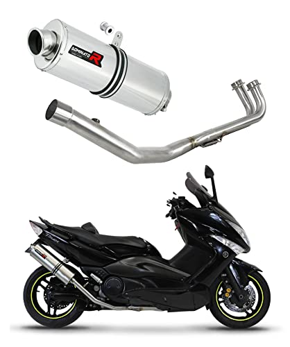 DOMINATOR Ligne complète d'échappement Collecteur Silencieux OV compatible avec T-MAX 500 2008-2011