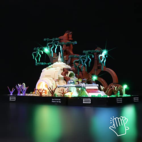 cooldac Kit de luz LED para Lego Star Wars Jedi Training en Dagob...