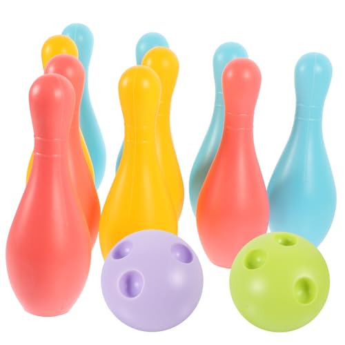 BESPORTBLE 1 Set Bowling Plastic Bowling for Indoor Recreational Plaything Develop Motor Skills with Pins and Balls Fun for Family and Friends