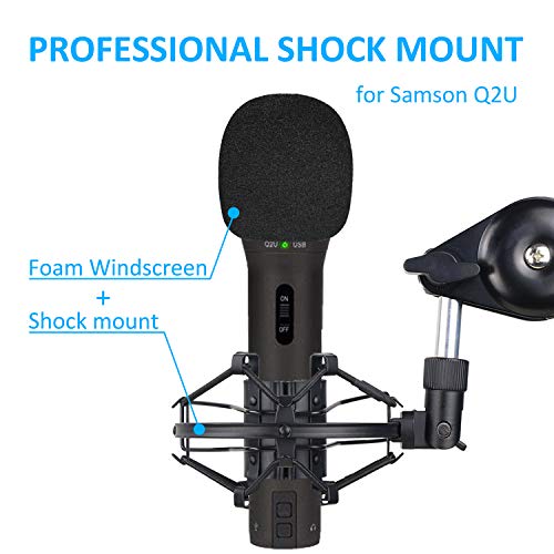 Support de microphone de studio pour podcast et streaming USB XLR Samson Q2U